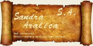 Sandra Aralica vizit kartica